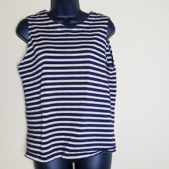 Bob Mackie Studio Striped Tank Top - Picture 1 of 6